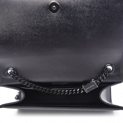 Saint Laurent Grain De Poudre Small Monogram Kate Satchel Black 6 of 9