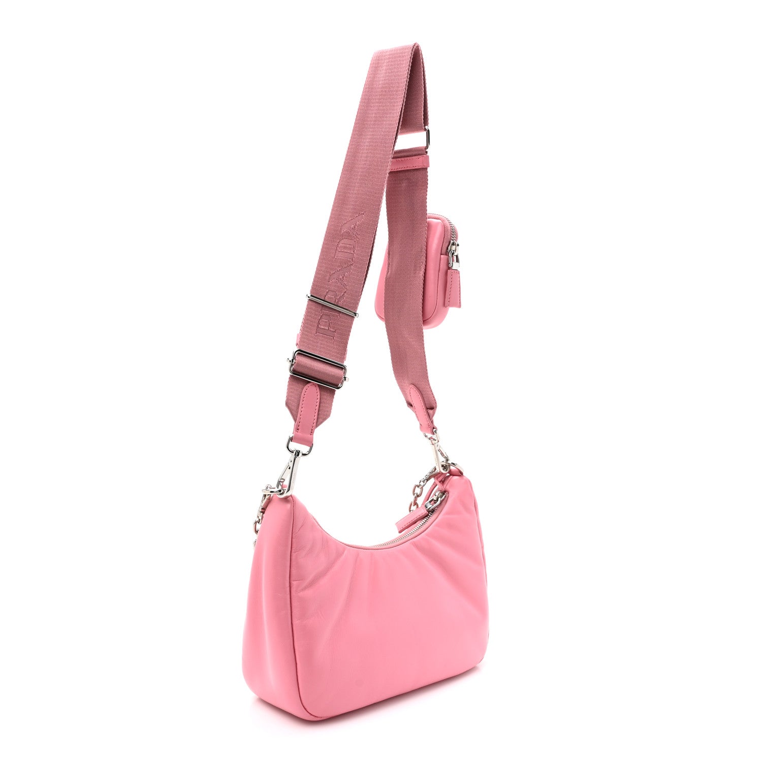 Prada Nappa Soft Padded Re-Edition 2005 Shoulder Bag Geranio 3 of 9