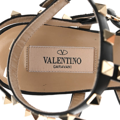Valentino Garavani Calfskin Nappa Rockstud Gladiator 105mm Sandals 40 Black 13 of 22