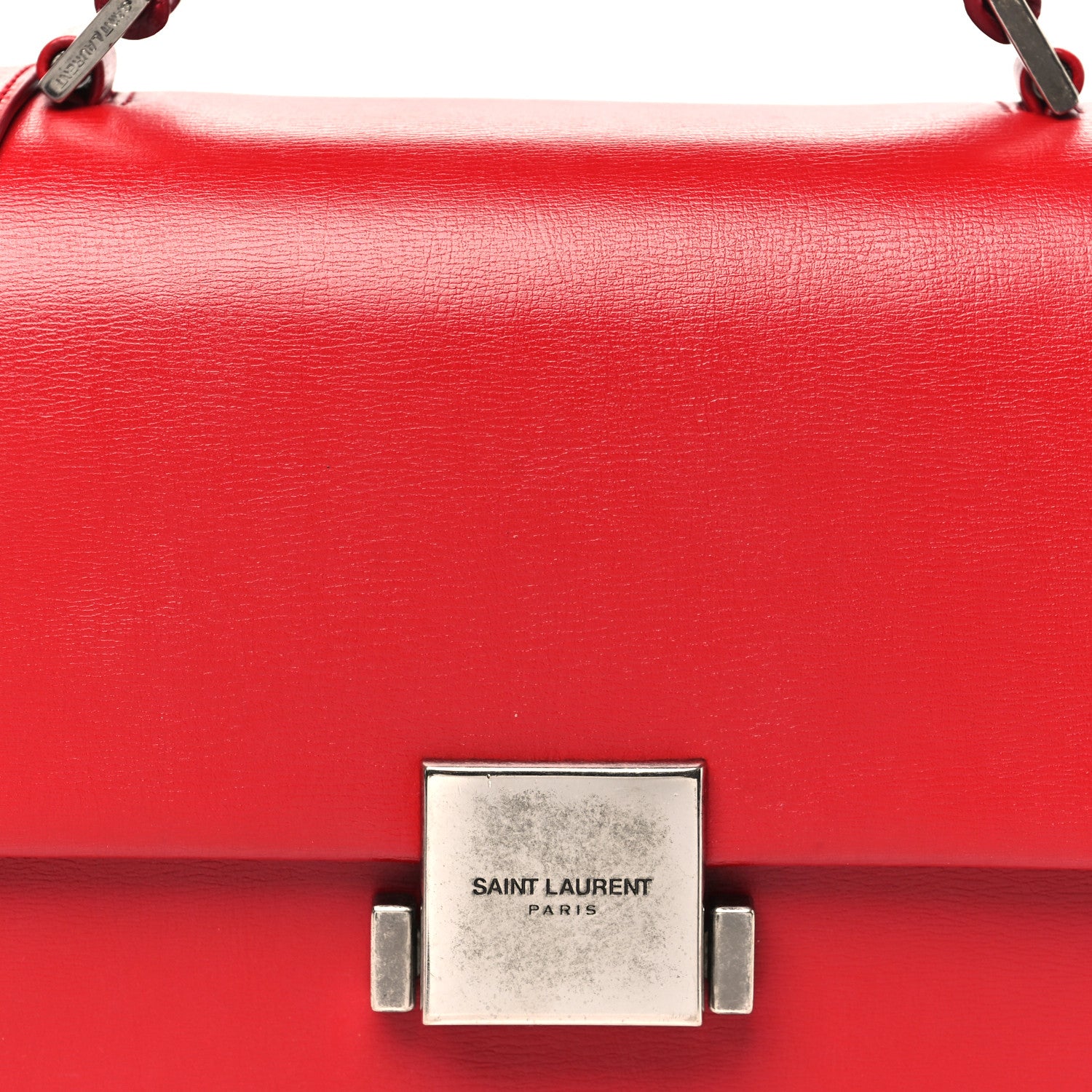 Saint Laurent Calfskin Medium Bellechasse Satchel Rouge Eros 8 of 11