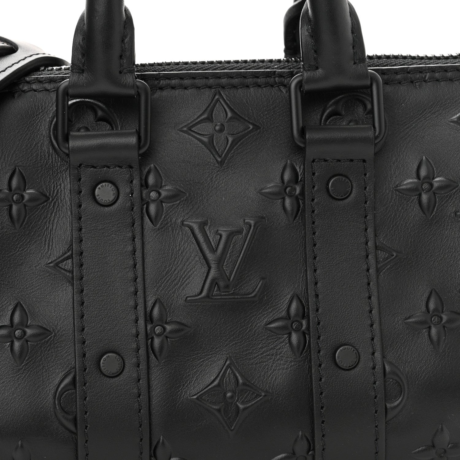 Louis Vuitton Monogram Seal Keepall XS Black 7 of 9