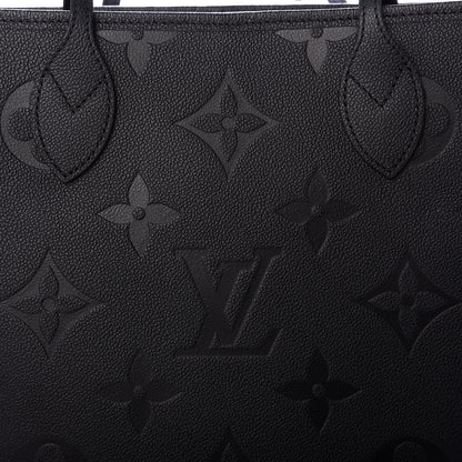 Louis Vuitton Empreinte Monogram Giant Neverfull MM Black 9 of 10
