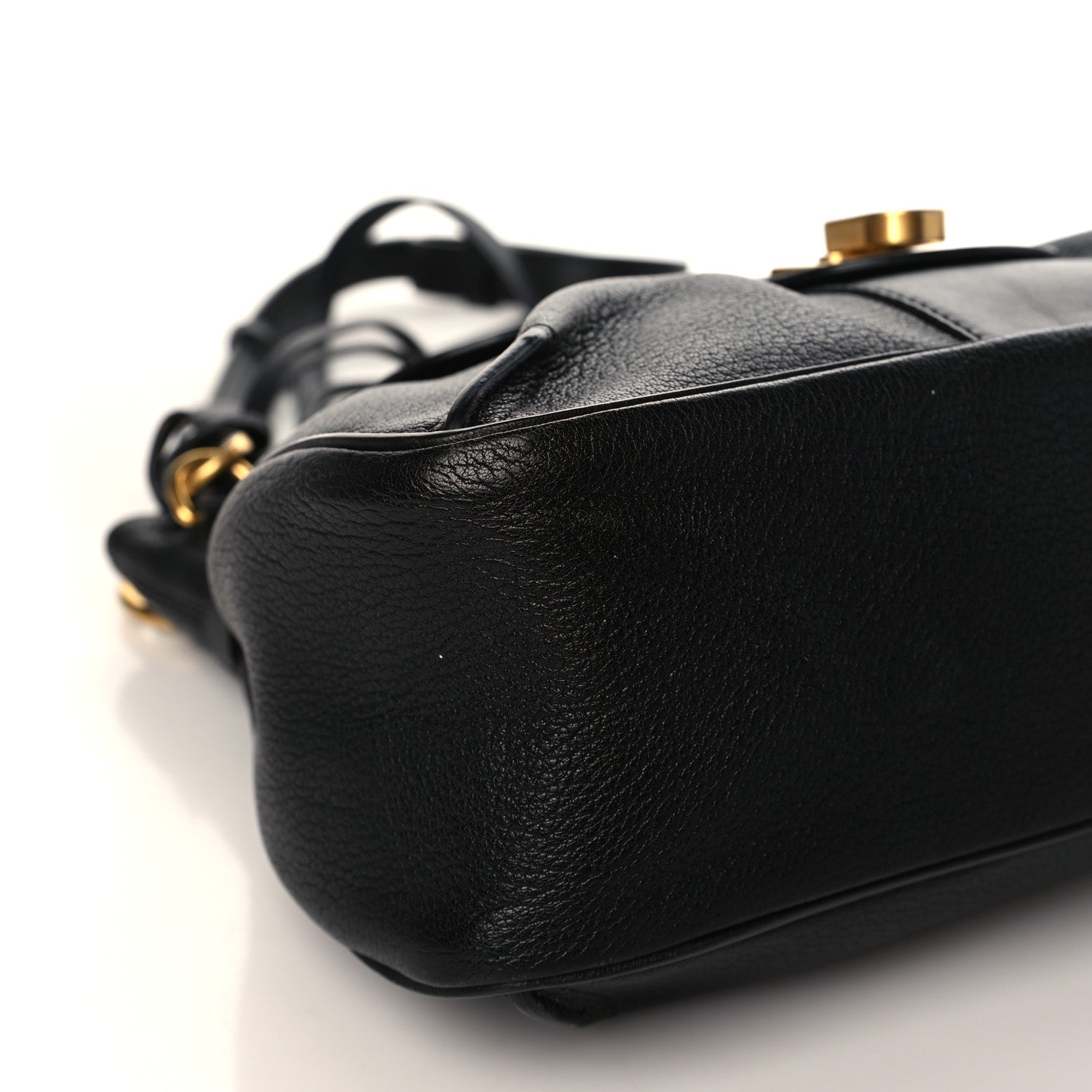 Chloe Grained Lambskin Calfskin Medium Lexa Shoulder Bag Black 8 of 9
