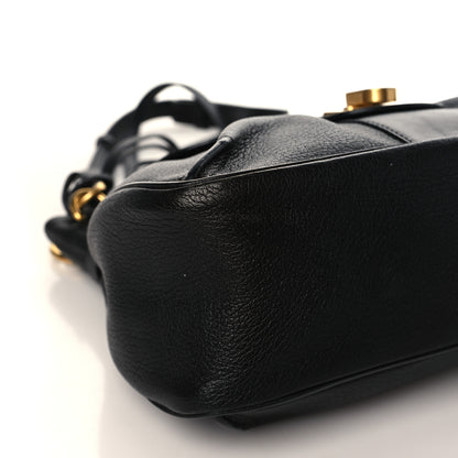 Chloe Grained Lambskin Calfskin Medium Lexa Shoulder Bag Black 8 of 9