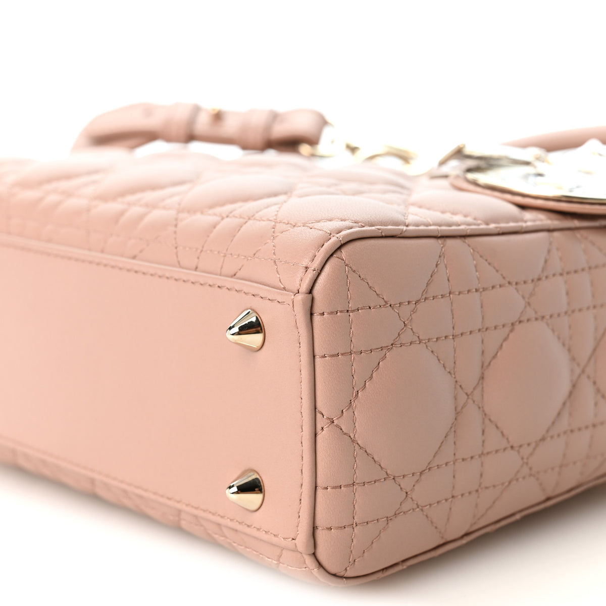Christian Dior Lambskin Cannage Small My ABCDior Lady Dior Fard 9 of 9