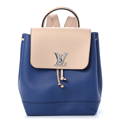Louis Vuitton Calfskin Lockme Backpack Denim 1 of 4