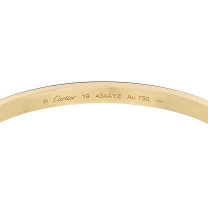 Cartier 18K Yellow Gold Medium LOVE Bracelet 19 6 of 8
