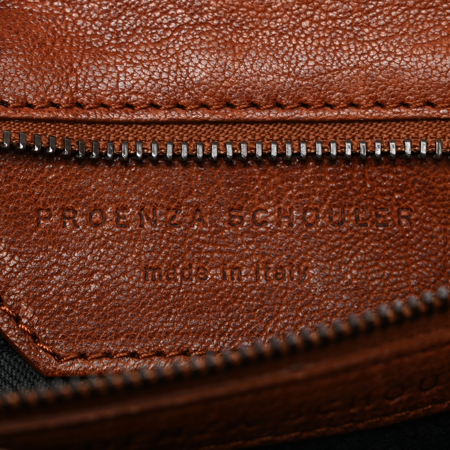 Lambskin PS1 Pochette Clutch Saddle