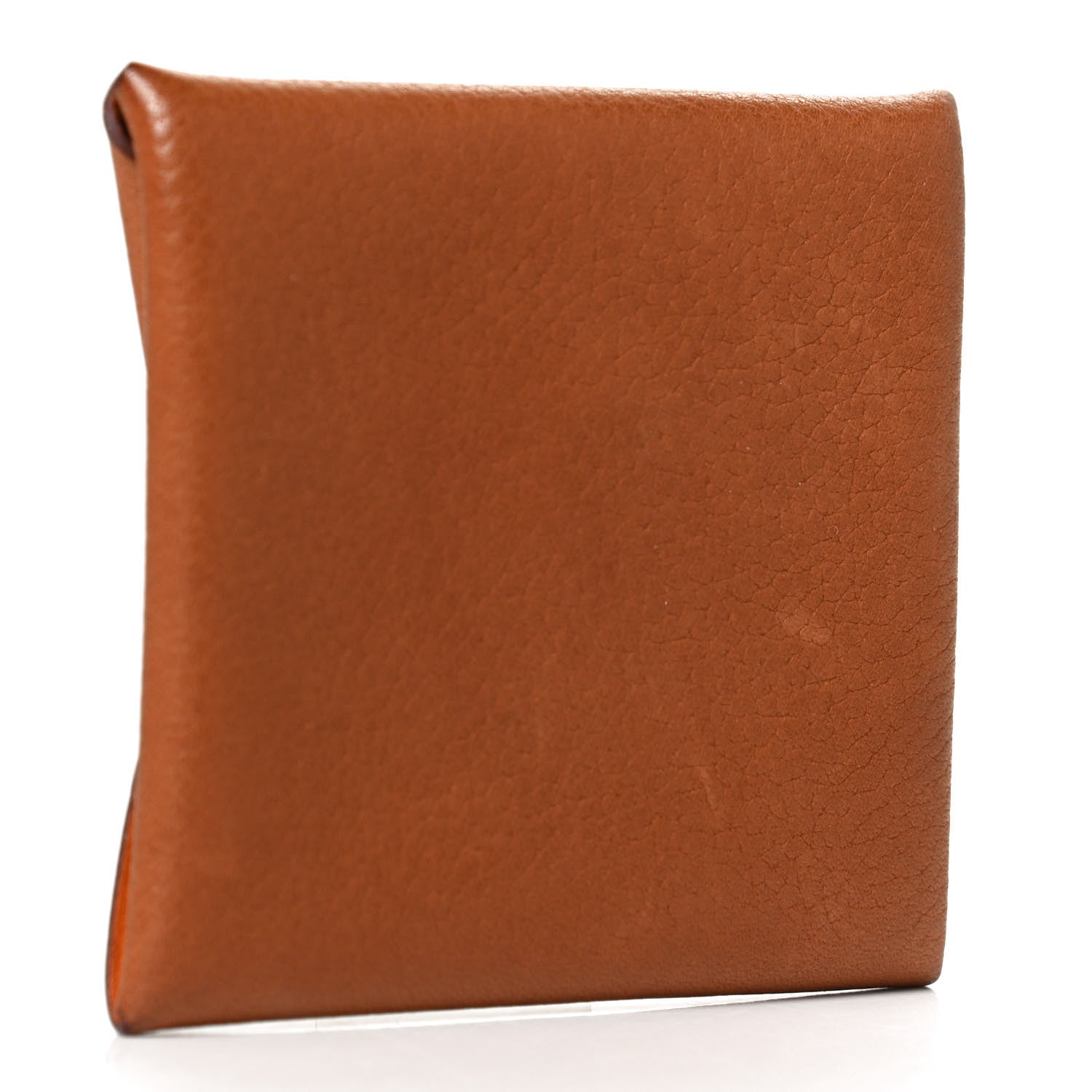 Hermes Barenia Faubourg Bastia Verso Coin Purse Fauve Abricot 2 of 8