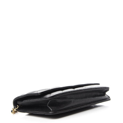 Chanel Caviar Quilted Wallet On Chain WOC Black 4 of 11