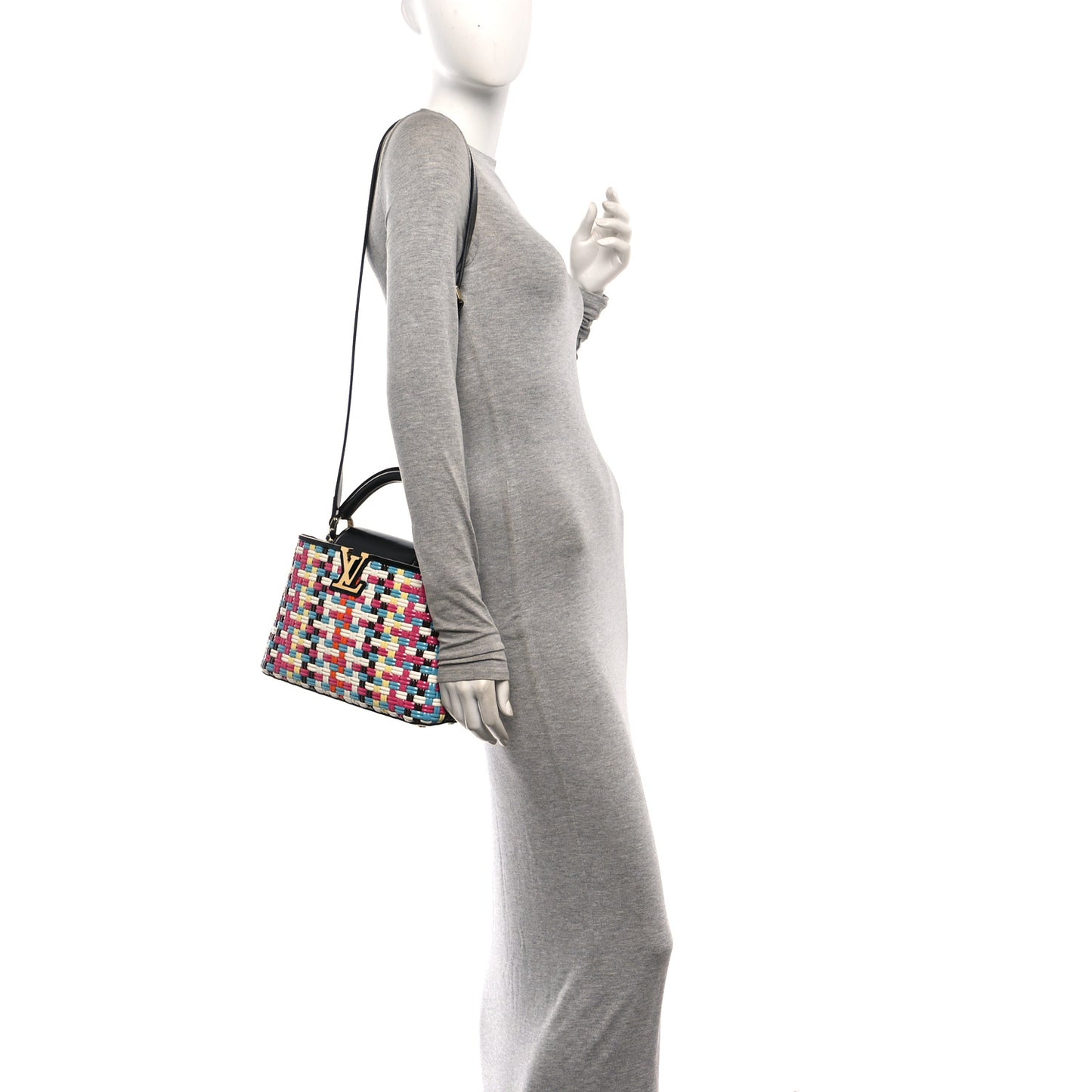 Taurillon Calfskin Guinguette Capucines BB Multicolor