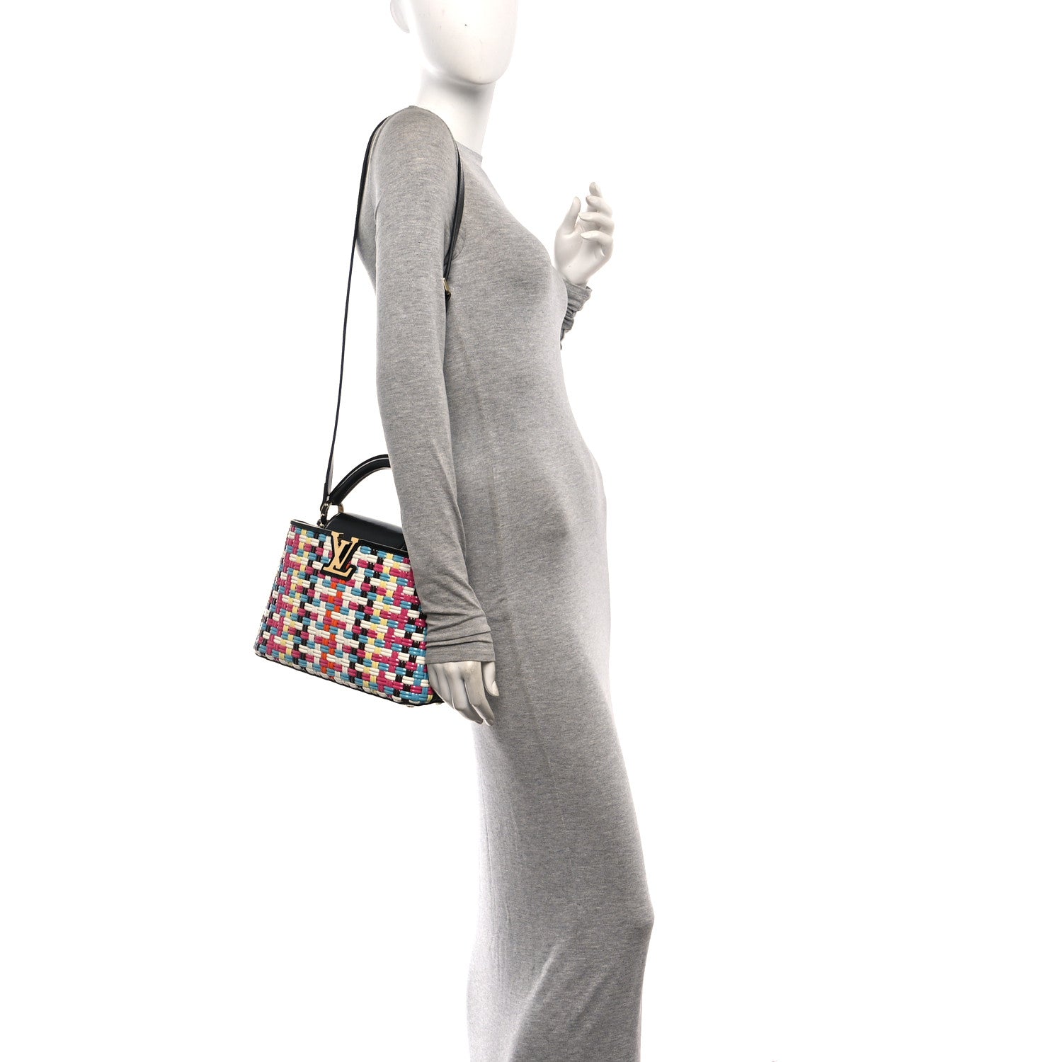 Louis Vuitton Taurillon Calfskin Guinguette Capucines BB Multicolor 2 of 9