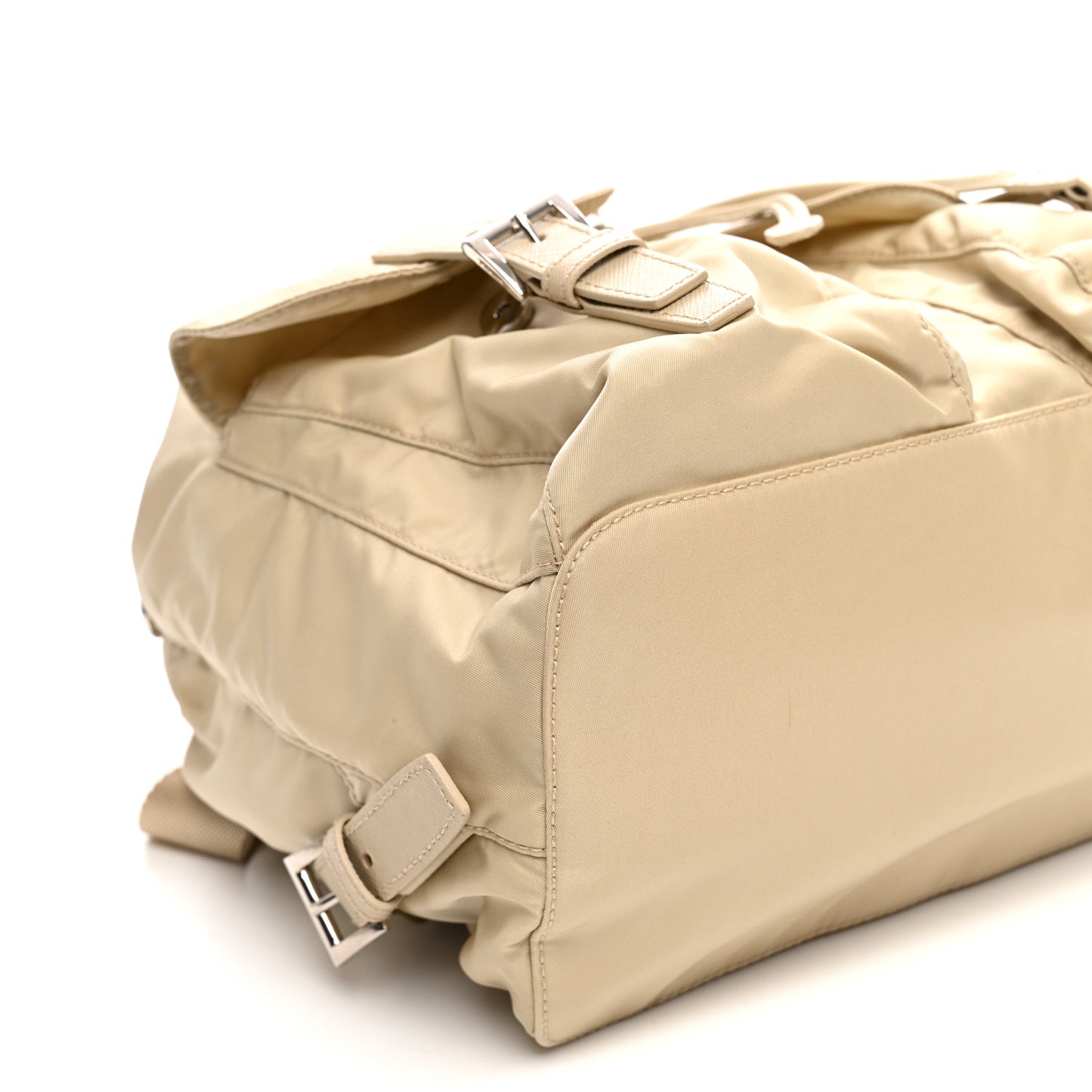 Nylon Saffiano Medium Backpack Deserto