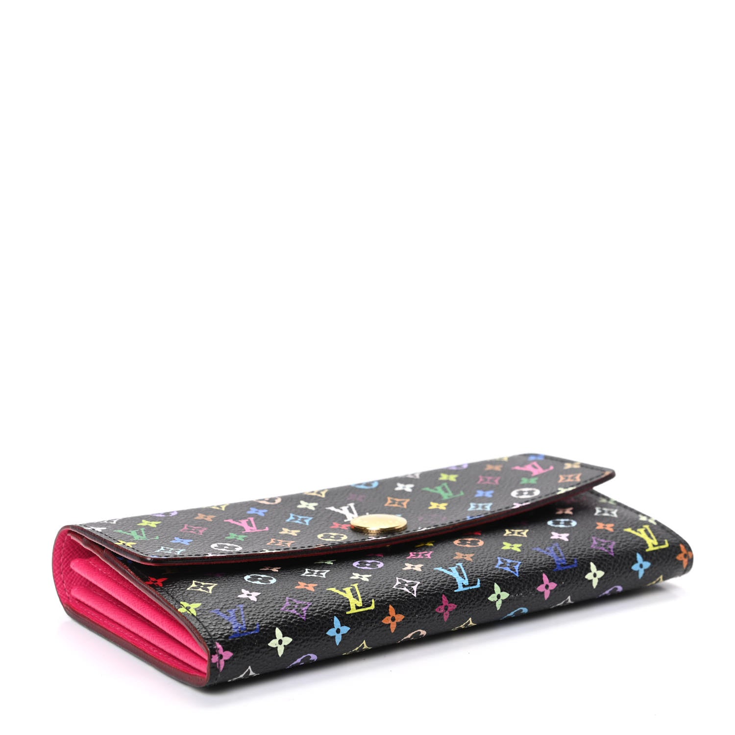 Louis Vuitton Monogram Multicolor Sarah Wallet Black Grenade 4 of 7
