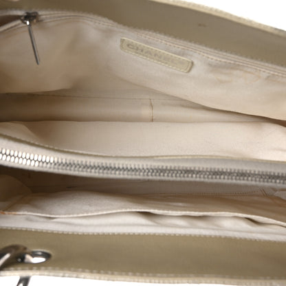 Chanel Metallic Caviar Quilted Grand Shopping Tote GST Pearl 5 of 11