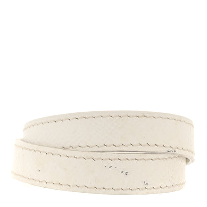 Hermes Epsom Kelly Double Tour Bracelet White 3 of 6