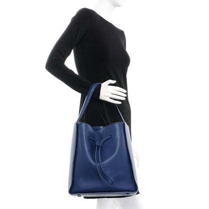 3.1 Phillip Lim 3.1 Smooth Calfskin Large Soleil Bucket Bag Midnight Blue 2 of 12