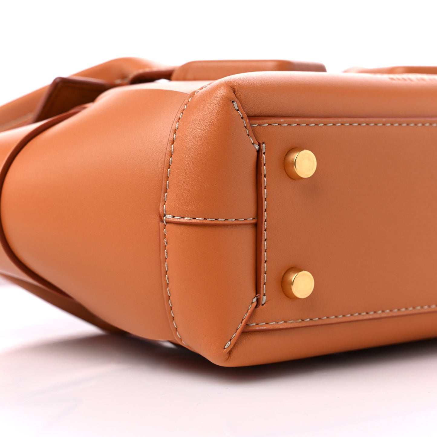 French Calfskin Maxi Intrecciato Mini Arco Clay