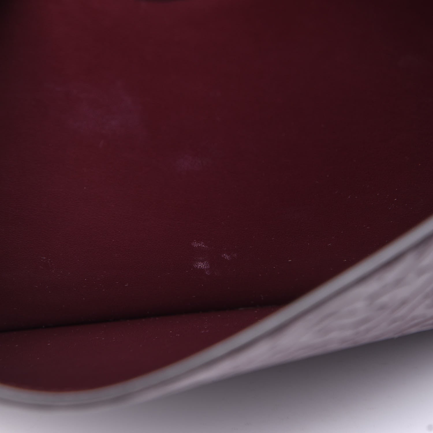 Burberry Calfskin Embossed Monogram Large Crossbody Oxblood 11 of 12