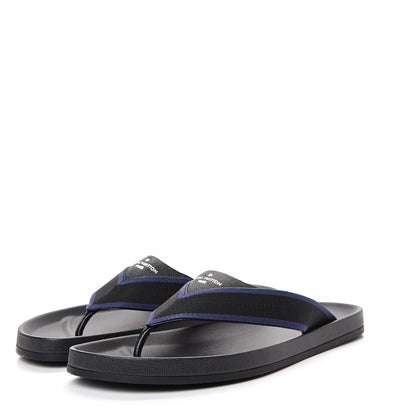Louis Vuitton Mens Canvas Sandals 9.5 Black 3 of 10