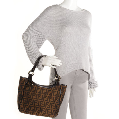 Fendi Zucca Small Chef Shopping Tote Tobacco Moro 2 of 10