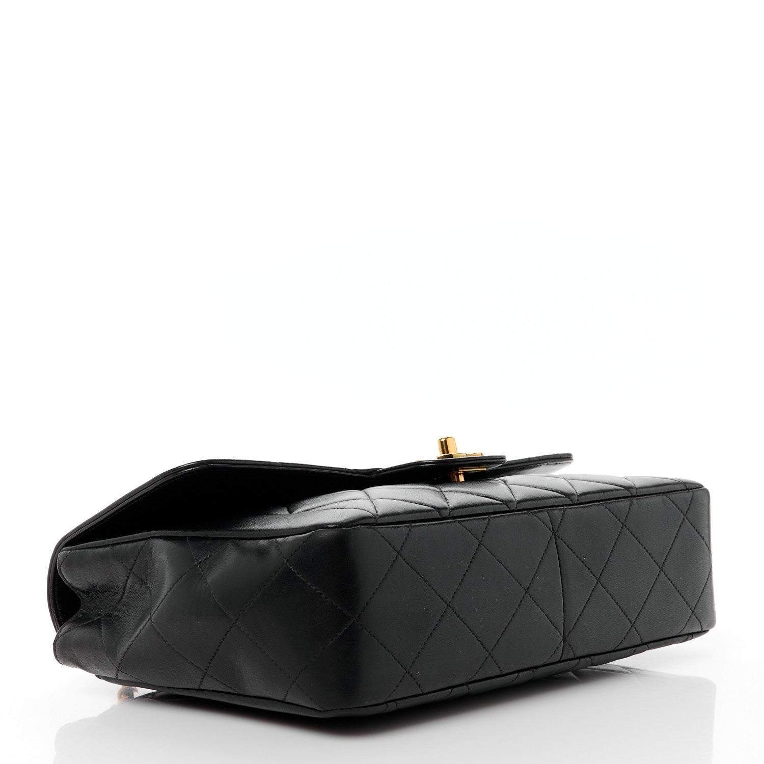Chanel Lambskin Quilted Medium Single Flap Black 4 of 12