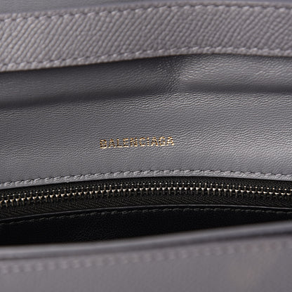 Balenciaga Signature Grained Calfskin Logo S Ville Day Bag Gris Perle Fonce White 7 of 11