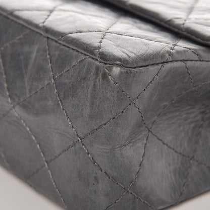 Chanel Aged Calfskin Quilted 50th Anniversary 2.55 Reissue Flap 226 Grey 13 of 13