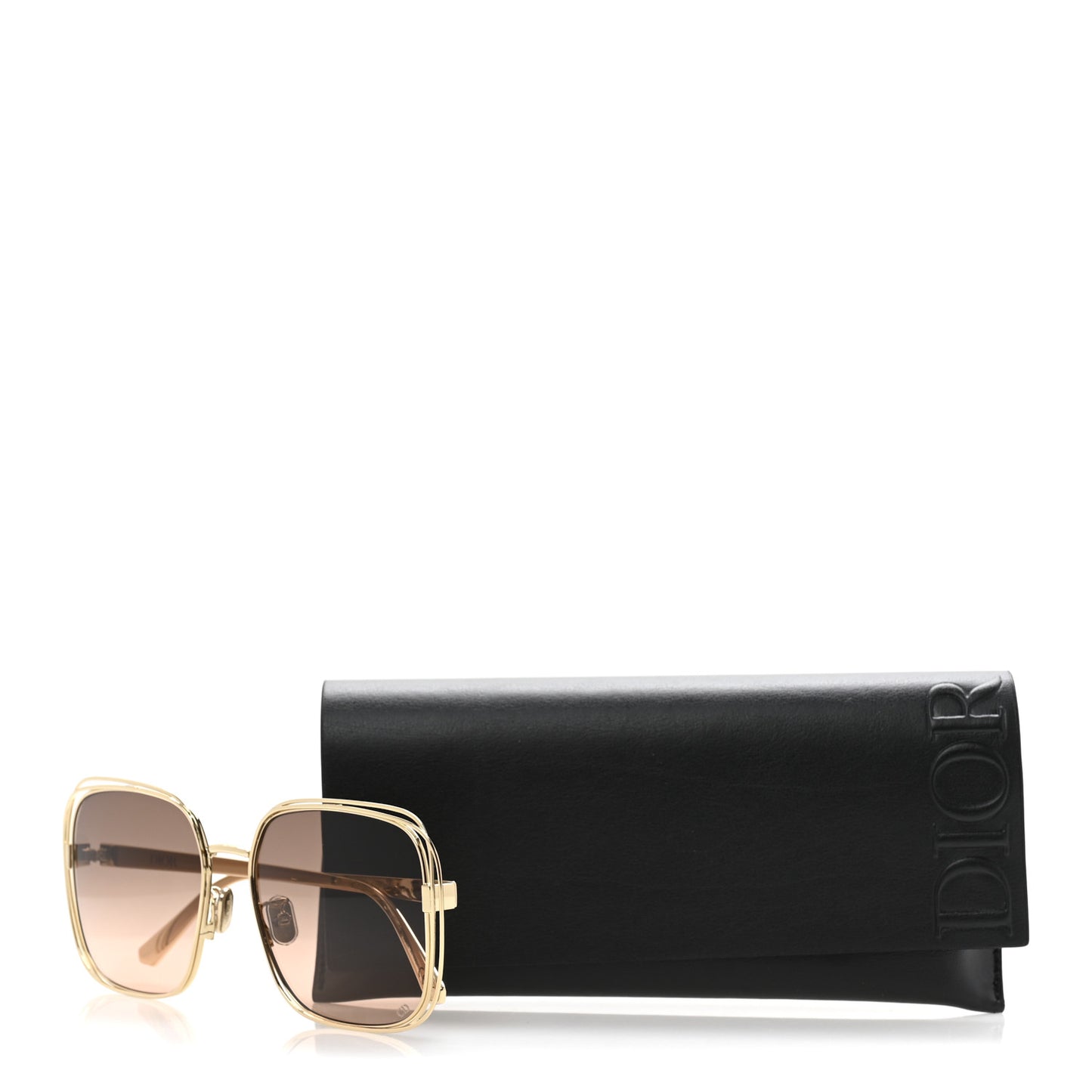 Metal FilDior S1U Square Sunglasses Gold