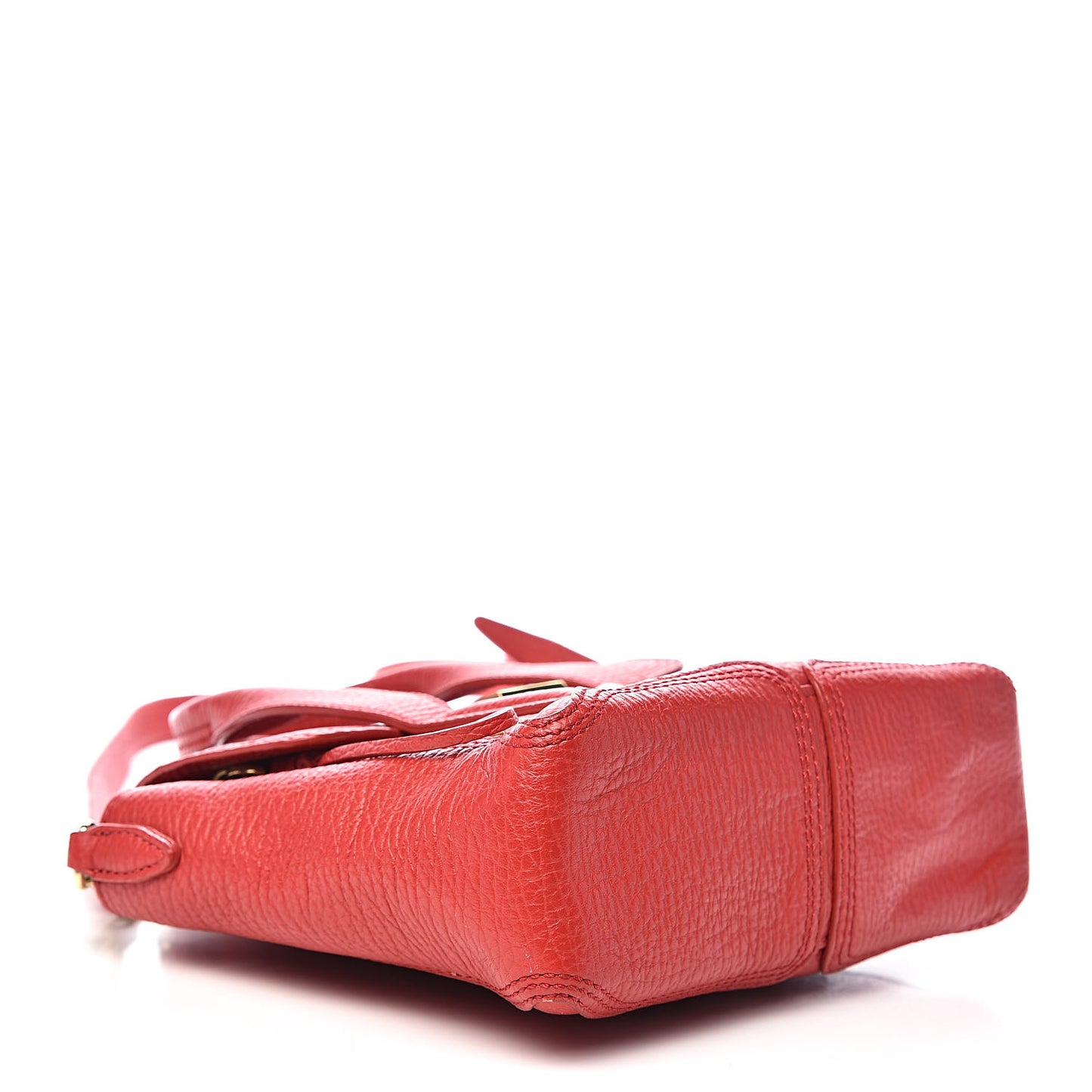 3.1 Textured Calfskin Mini Pashli Satchel Red