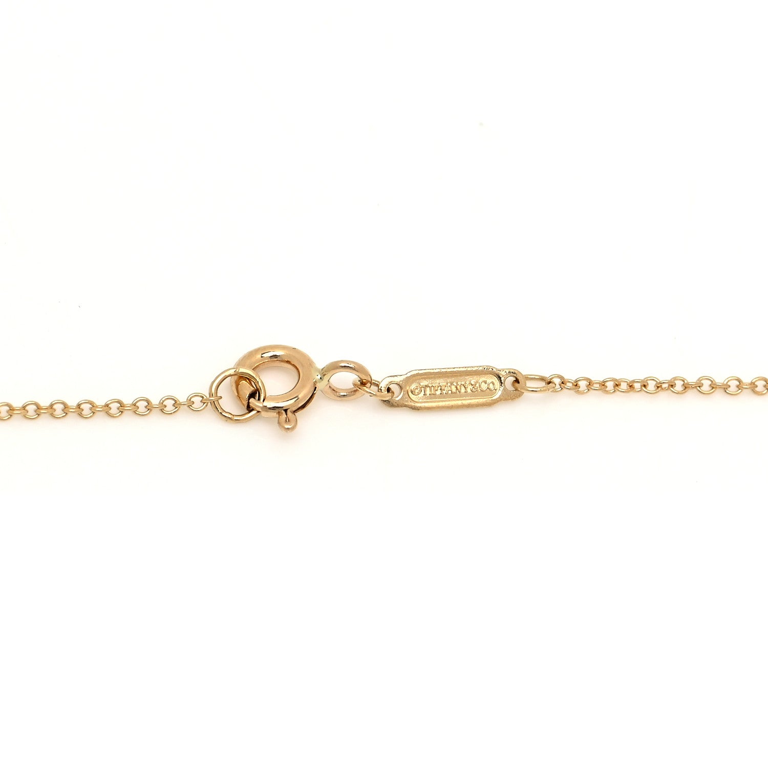 Tiffany 18K Yellow Gold Lock and Key Pendant Necklace 4 of 7