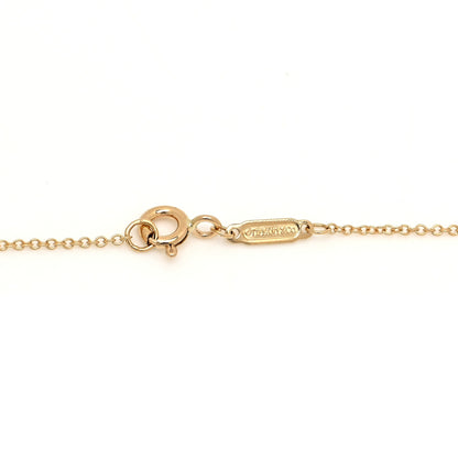 Tiffany 18K Yellow Gold Lock and Key Pendant Necklace 4 of 7
