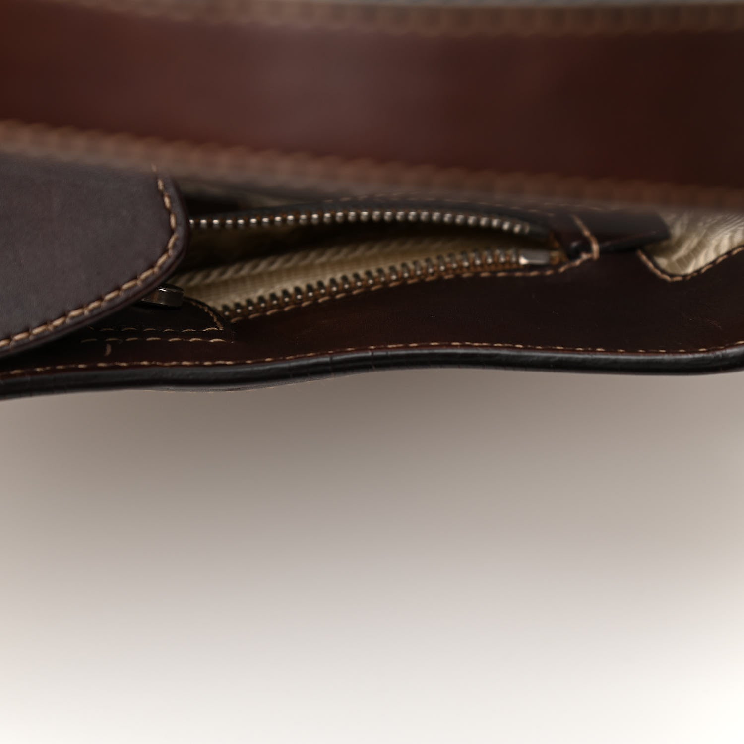 Prada Jacquard Logo Hobo Corda Bruciato 14 of 17