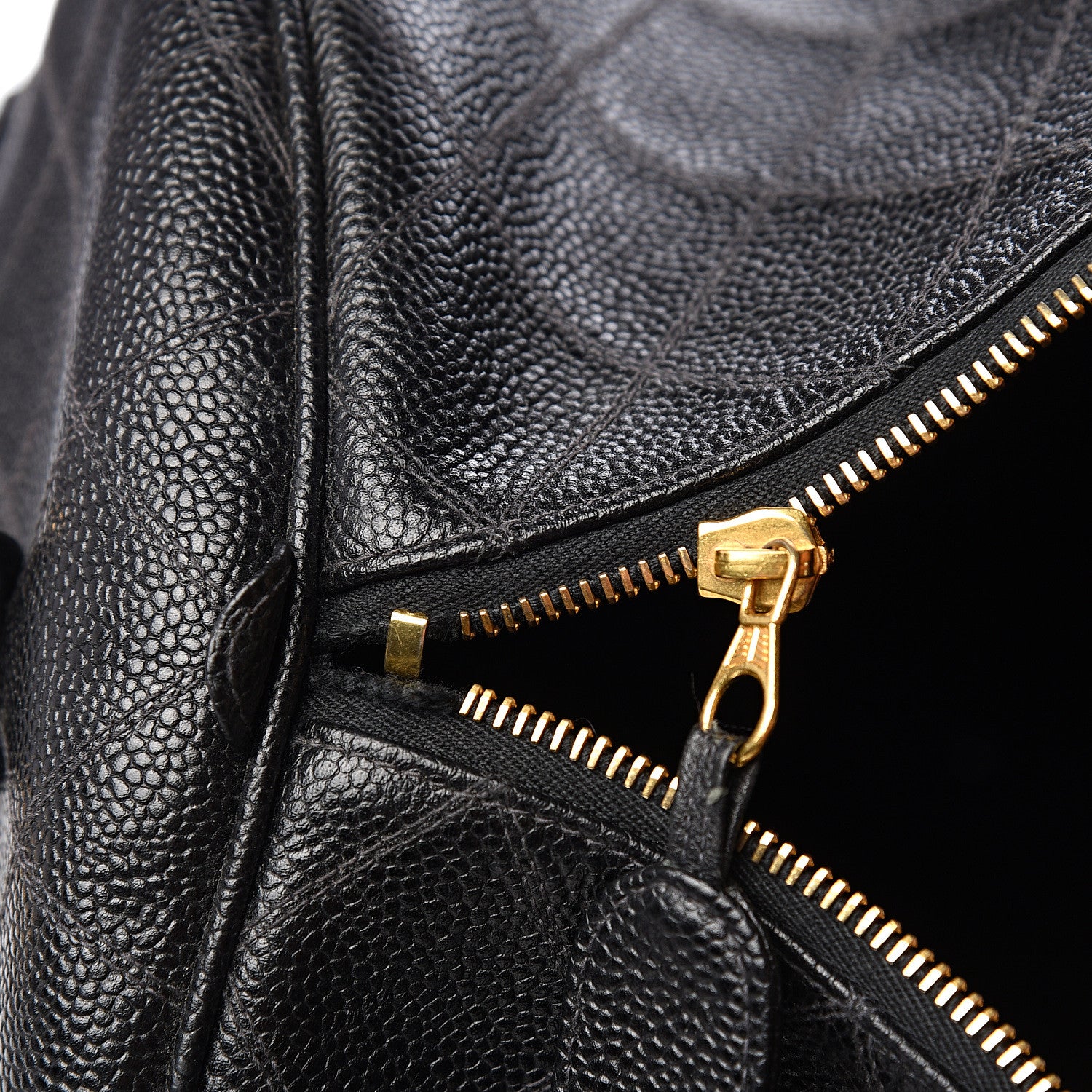 Chanel Calfskin Stitched Duffel Bag Black 10 of 10