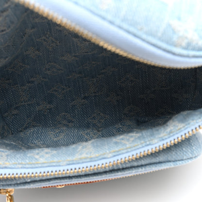Louis Vuitton Monogram Denim Mini Bumbag Sky Blue 5 of 10