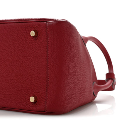 Hermes Taurillon Clemence Lindy 30 Rouge Grenat 10 of 13