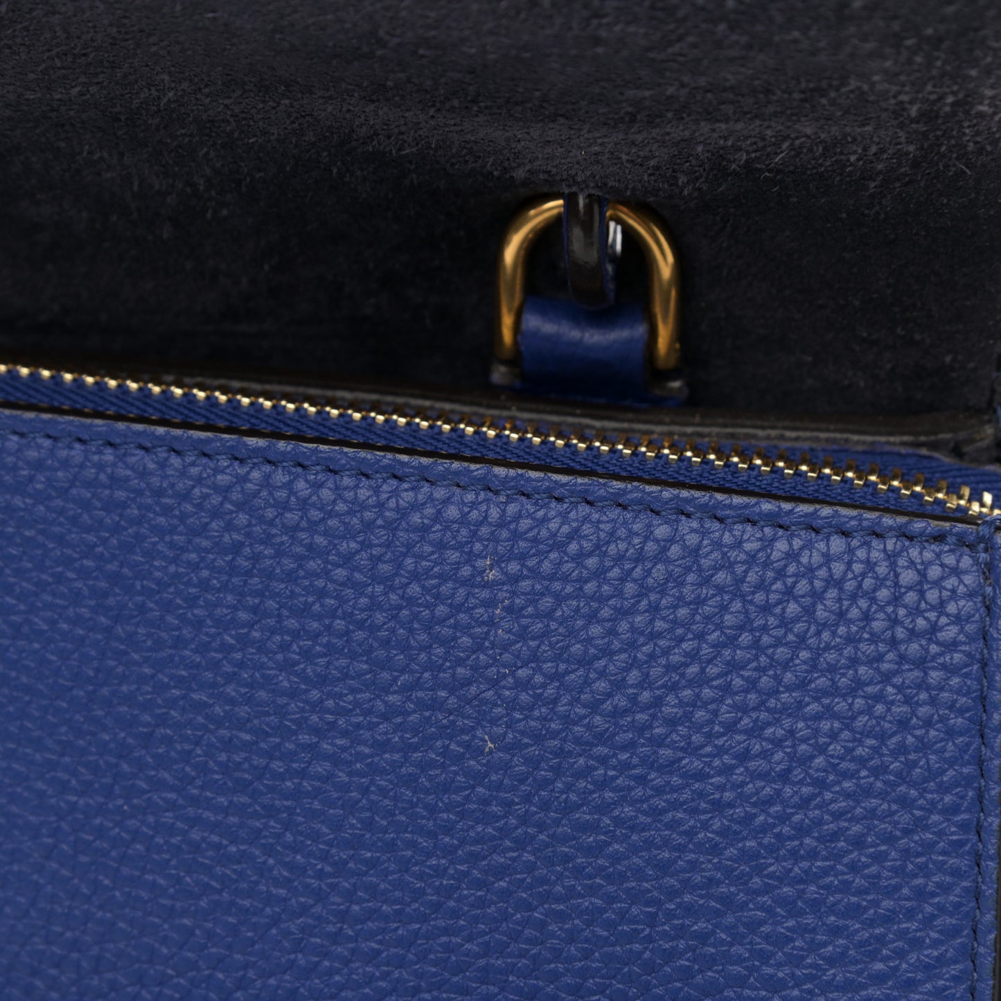 Grained Calfskin Mini Belt Bag Indigo