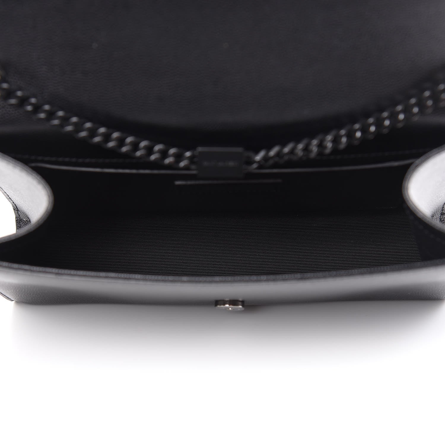 Saint Laurent Grain De Poudre Medium Classic Monogram Kate Satchel Black 5 of 10
