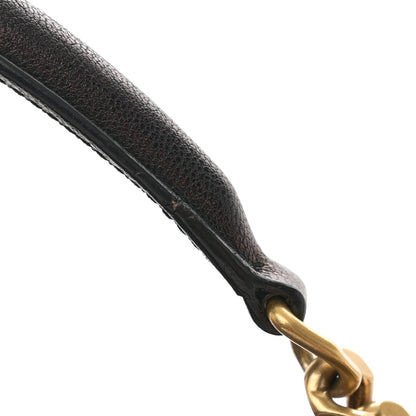 Saint Laurent Sheepskin Matelasse Chevron Monogram Large College Satchel Black Tulip 13 of 14