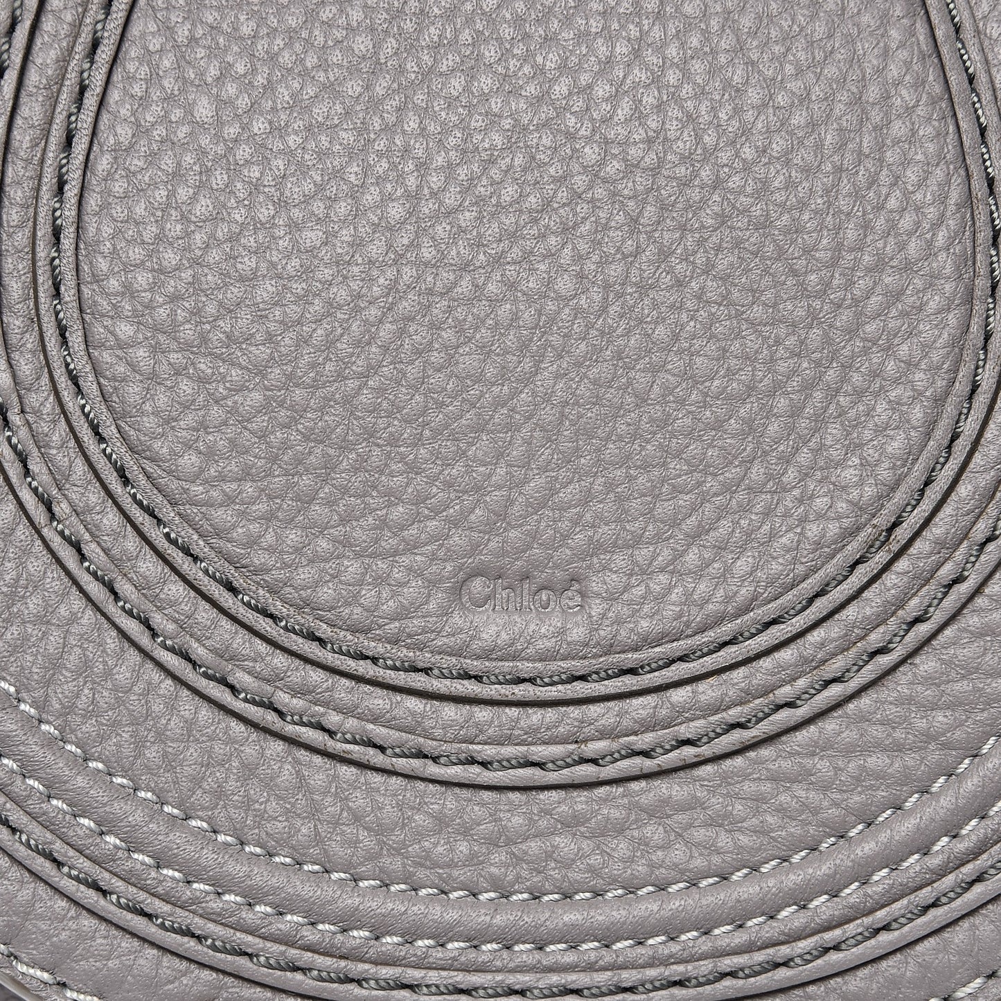 Calfskin Mini Marcie Round Crossbody Bag Cashmere Grey