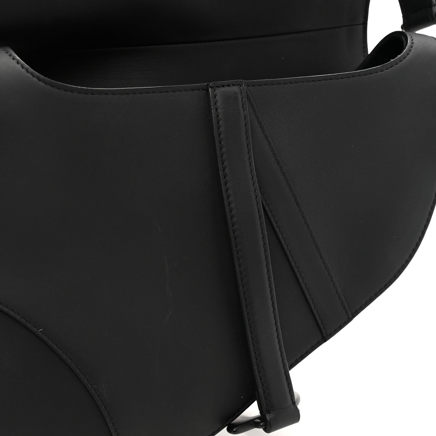 Christian Dior Ultra Matte Calfskin Saddle Bag Black 12 of 13