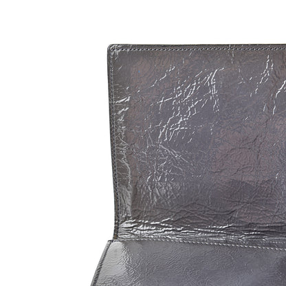Saint Laurent Textured Patent Monogram Large Belle De Jour Clutch Grey 10 of 11