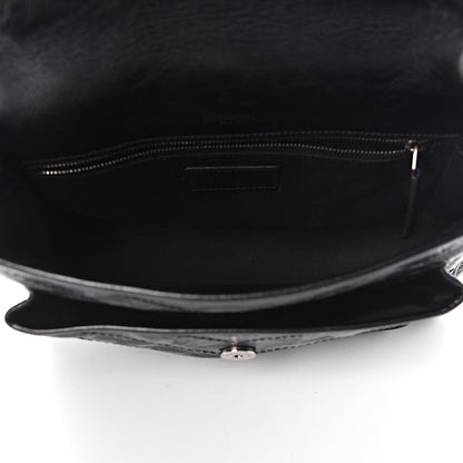 Saint Laurent Crinkled Calfskin Matelasse Monogram Medium Niki Chain Satchel Black 5 of 10
