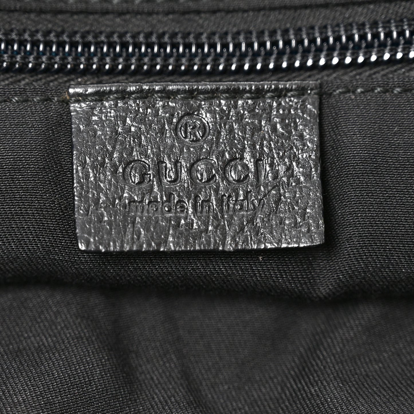 GG Monogram Medium Web Handle Double Pocket Tote Black