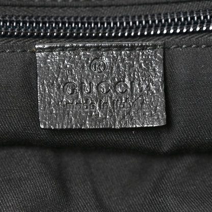 Gucci GG Monogram Medium Web Handle Double Pocket Tote Black 5 of 9