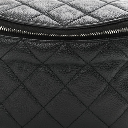 Chanel Grained Calfskin Quilted Waist Belt Bag Black 8 of 10