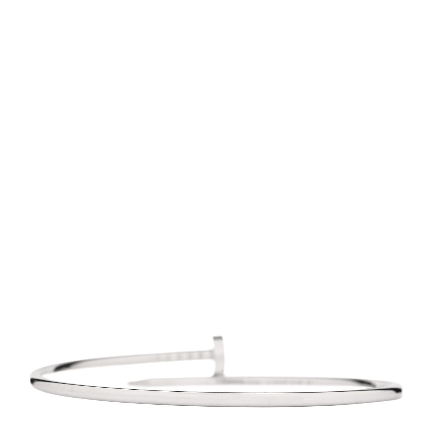 Cartier 18K White Gold Small Juste Un Clou Bracelet 18 3 of 5