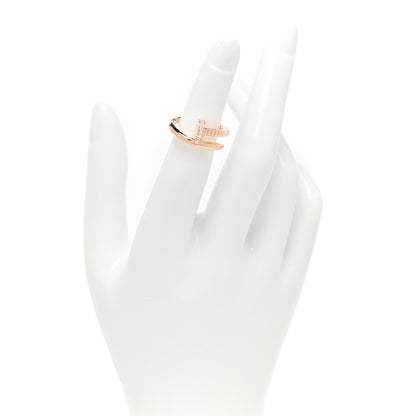 Cartier 18K Pink Gold Diamond Juste Un Clou Ring 50 5.25 2 of 5