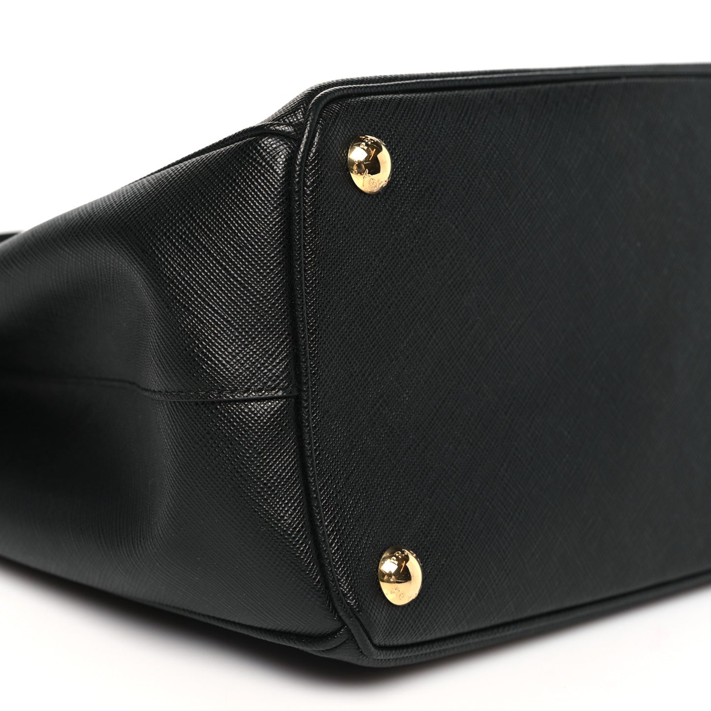 Saffiano Lux Large Galleria Double Zip Tote Black