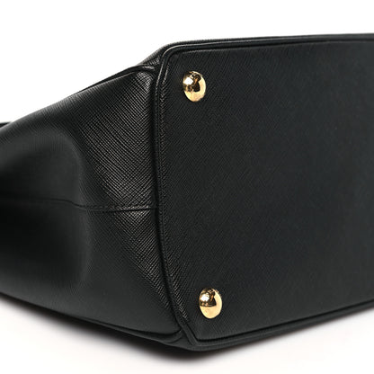 Prada Saffiano Lux Large Galleria Double Zip Tote Black 8 of 9